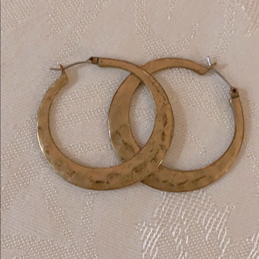 Lucky Brand hoop earrings.